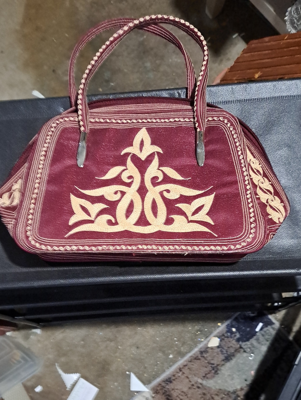 Vintage Embroidery Rare Purse